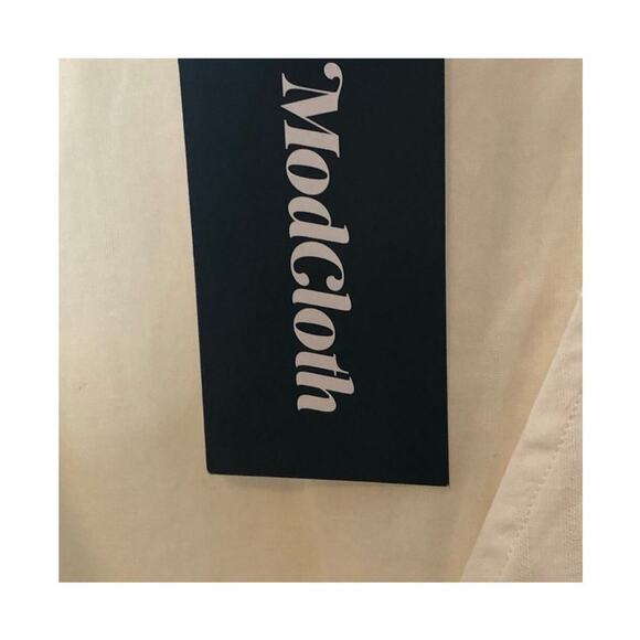 ModCloth Easy Go Sleeveless Cotton Faux Wrap Romper NWT Large - Picture 8 of 16